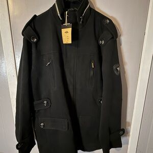 Men's Black Military Field Jacket
